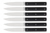 Coffret de 6 couteaux de table faits mains Perceval 9.47 en ébène du Gabon