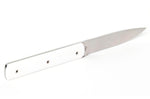 Coffret de 6 couteaux de table faits mains Perceval 9.47 blancs