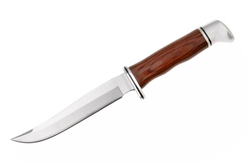 Couteau Buck 0105CCS1 Pathfinder Heritage Series lame 13cm manche en cocobolo + étui en cuir