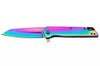 Couteau pliant Kershaw Misdirect KS.1365RBW manche en acier inoxydable rainbow 10,1cm