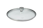 Couvercle Cristel 1826 en verre bombé à pontet en inox - 16cm