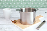Casserole haute graduée Cristel Strate Amovible 14cm en acier inox 18/10