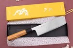 Couteau nakiri 16,5cm japonais artisanal Yuzo Damas VG10