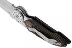Couteau pliant CRKT Walker 4200.CR manche 10,3cm en G10 noir et marron