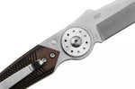 Couteau pliant CRKT Walker 4200.CR manche 10,3cm en G10 noir et marron