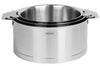 Set de 3 casseroles Cristel Strate Amovible en acier inox 18/10 - 16, 18 et 20cm