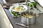 Set de 3 casseroles Cristel Strate Amovible en acier inox 18/10 - 16, 18 et 20cm