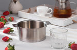 Set de 3 casseroles Cristel Strate Amovible en acier inox 18/10 + 1 poignée Zénith