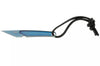 Couteau de cou CRKT HangTi 7065.CR manche 8,9cm en titanium bleu + étui