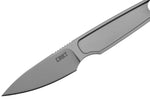 Couteau de cou CRKT HangTi 7066.CR manche 10,2cm en titanium + étui