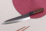 Couteau de chef 24cm japonais Shizu Hamono Gen VG10 damas