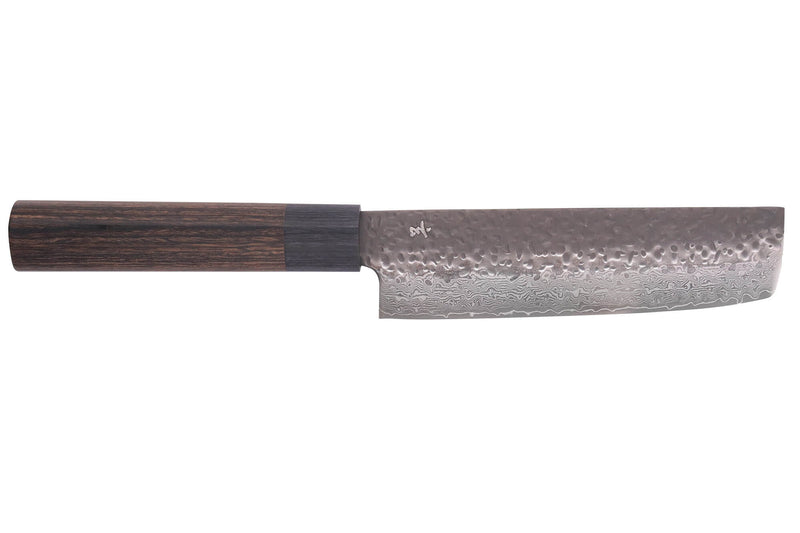 Couteau nakiri 13cm japonais Shizu Hamono Gen VG10 damas