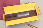 Couteau nakiri 13cm japonais Shizu Hamono Gen VG10 damas