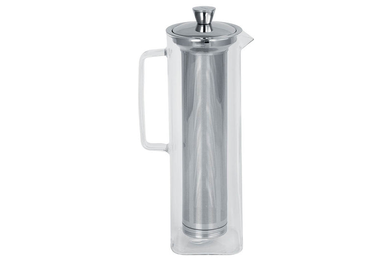 Théière Cristel Long Island 1,5L en verre borosilicate avec filtre démontable