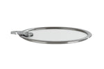 Set de 3 couvercles plats Cristel Strate Amovible 16 à 20cm en verre trempé