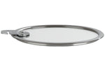 Set de 3 couvercles plats Cristel Strate Amovible 16 à 20cm en verre trempé