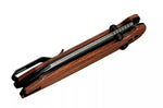 Couteau pliant CIVIVI Yonder Damas C23073BDS1 manche en bois de guibourtia 9,5cm