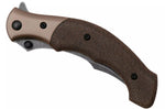 Couteau pliant CRKT Ritual Compact 7465.CR manche 10,2cm en micarta marron
