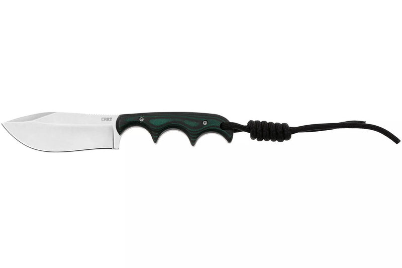 Couteau CRKT Minimalist Nessmuk 2376.CR lame 7,3cm manche en micarta vert + étui
