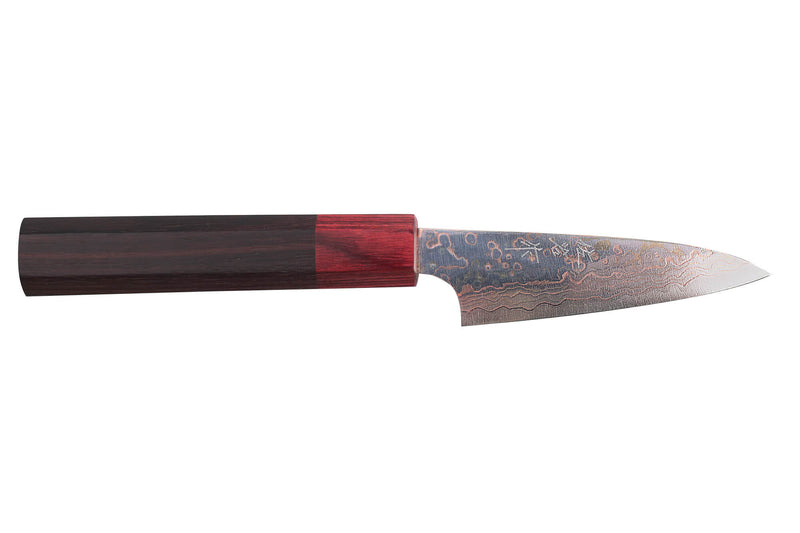 Couteau d'office 9cm japonais artisanal Takeshi Saji VG10 Rainbow