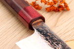 Couteau bunka 16,5cm japonais artisanal Takeshi Saji VG10 Rainbow