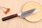Couteau bunka 16,5cm japonais artisanal Takeshi Saji VG10 Rainbow