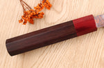 Couteau bunka 16,5cm japonais artisanal Takeshi Saji VG10 Rainbow