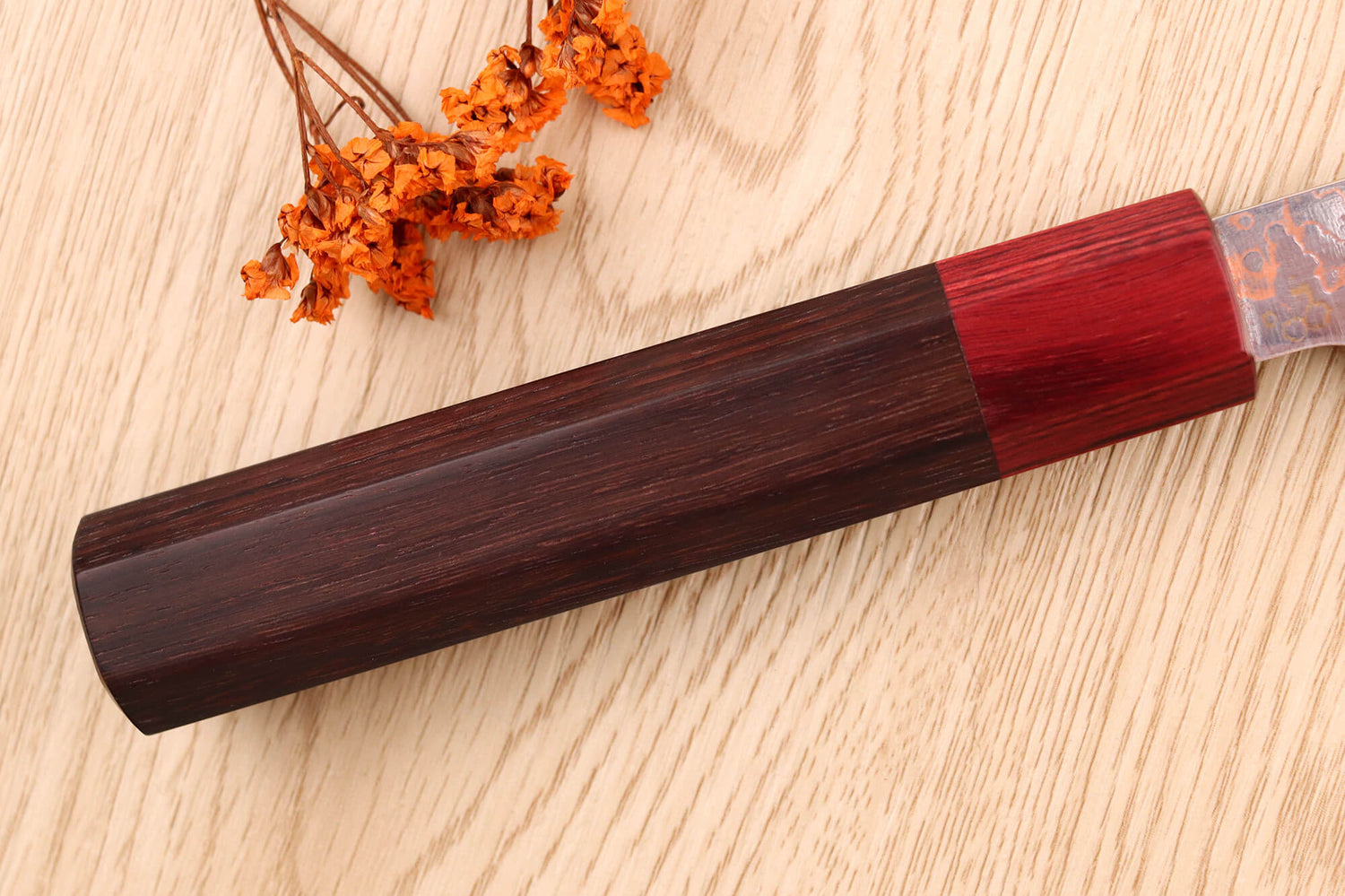 Couteau bunka 16,5cm japonais artisanal Takeshi Saji VG10 Rainbow