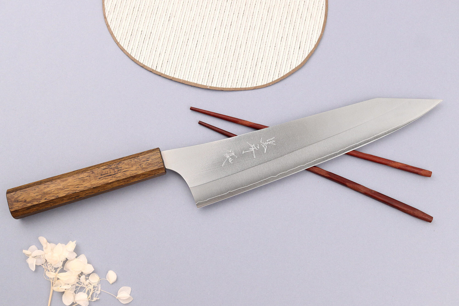 Couteau de chef 24cm japonais artisanal Yu Kurosaki Gekko San Maï