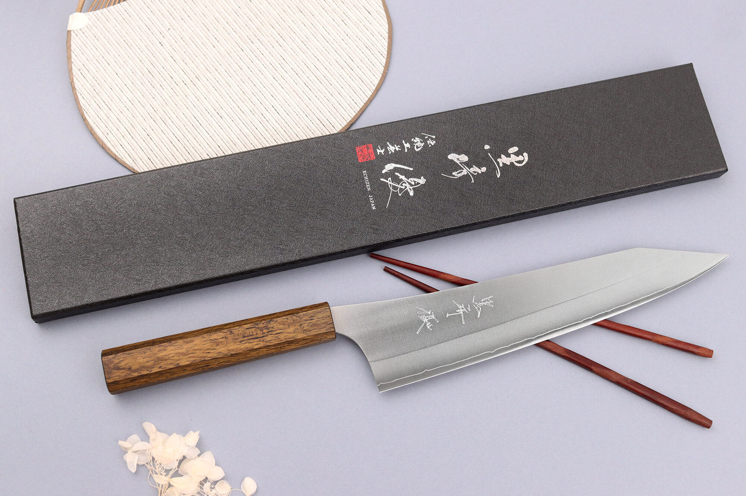 Couteau de chef 24cm japonais artisanal Yu Kurosaki Gekko San Maï