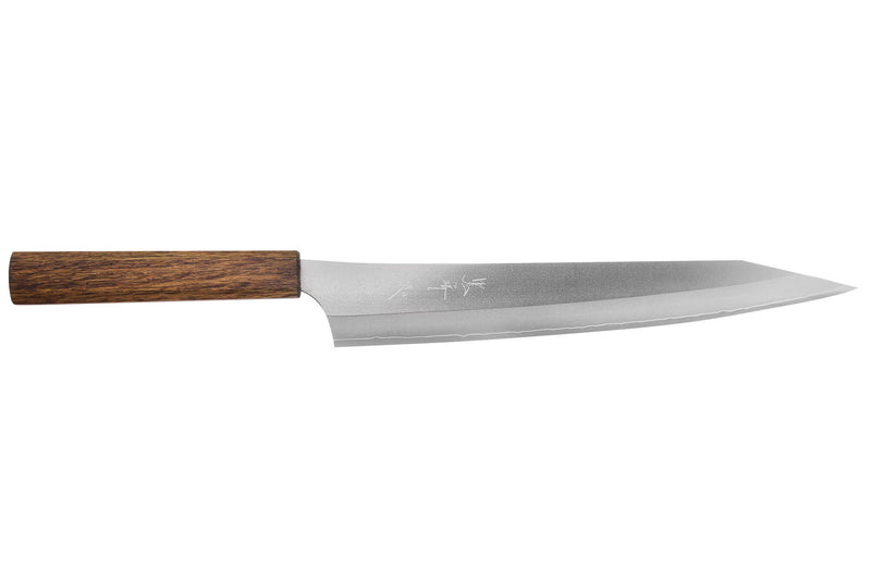 Couteau sujihiki 27cm japonais artisanal Yu Kurosaki Gekko San Maï