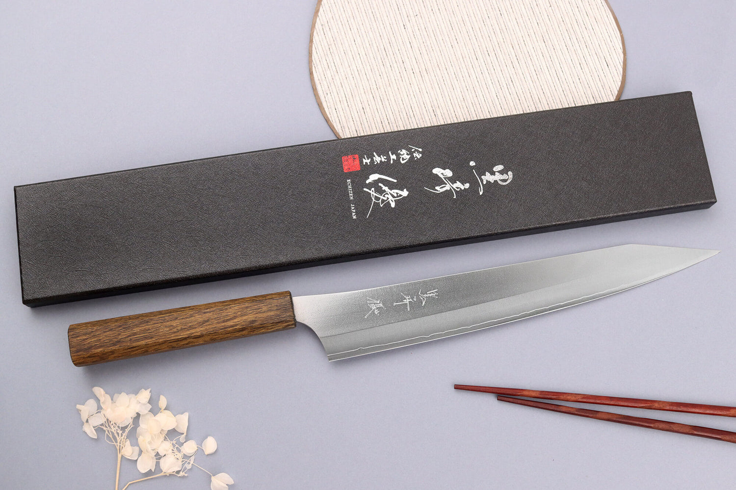 Couteau sujihiki 27cm japonais artisanal Yu Kurosaki Gekko San Maï