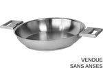 Poêle haute Cristel Strate Amovible en acier inox 18/10