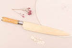 Couteau yanagiba 27cm Wusaki Olive 7Cr manche en olivier + saya