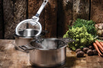 Casserole Cristel Strate Amovible en acier inox 18/10 - 14cm