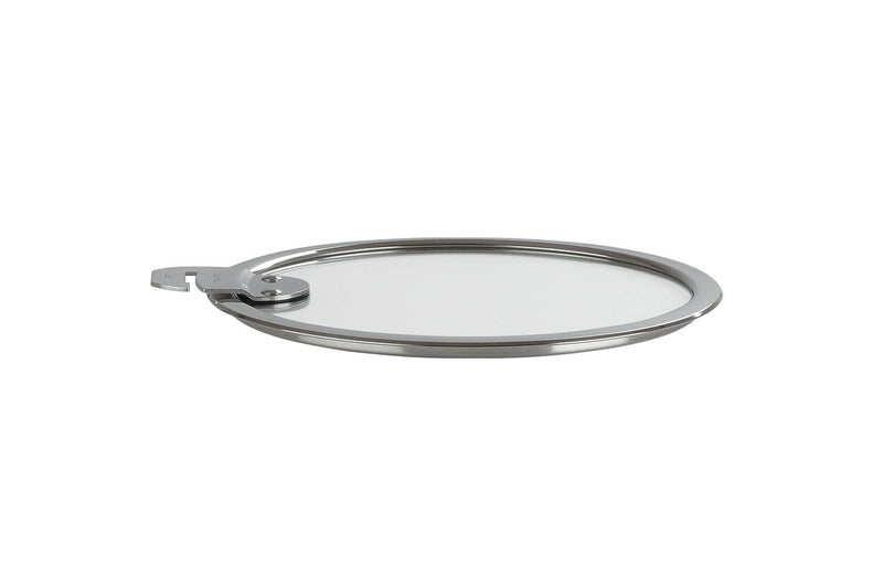 Couvercle plat Cristel Strate Amovible en verre trempé - 14cm