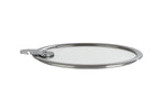 Couvercle plat Cristel Strate Amovible en verre trempé - 18cm