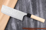 Couteau nakiri japonais artisanal Masakage Shimo 16,5cm Shirogami