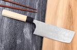 Couteau nakiri japonais artisanal Masakage Shimo 16,5cm Shirogami