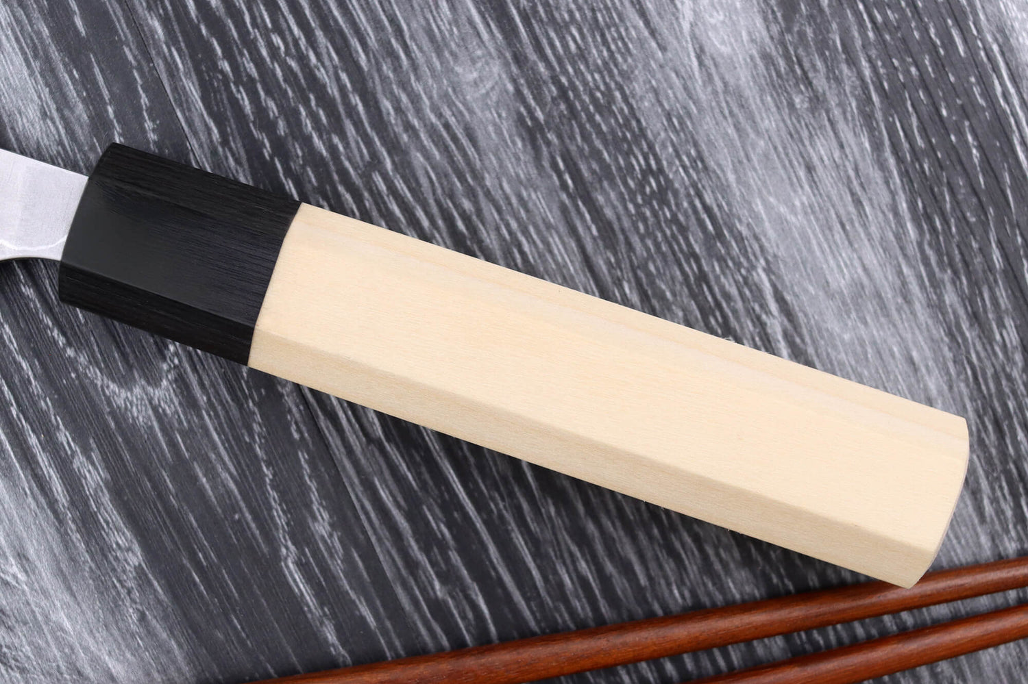 Couteau nakiri japonais artisanal Masakage Shimo 16,5cm Shirogami