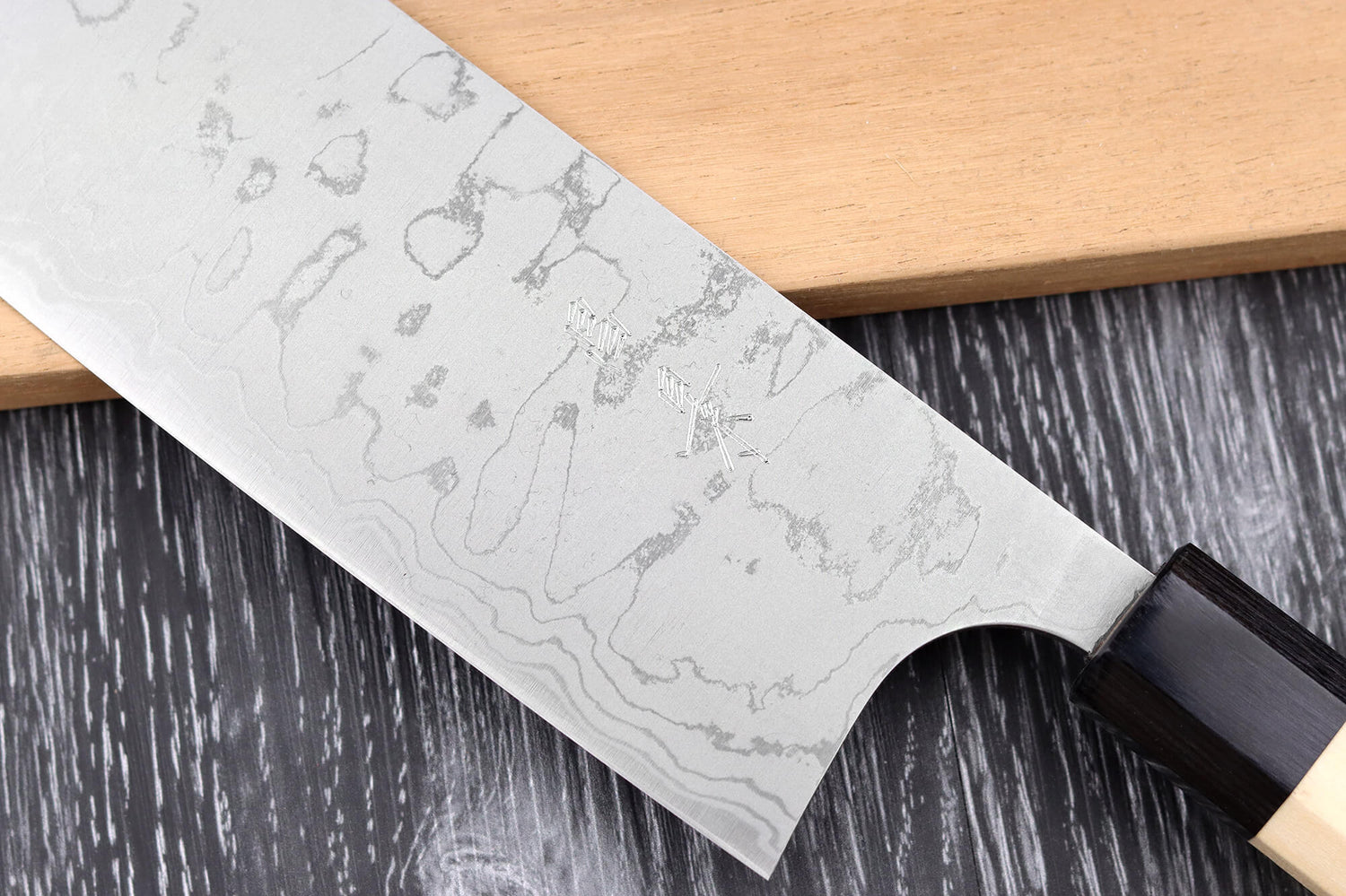 Couteau nakiri japonais artisanal Masakage Shimo 16,5cm Shirogami