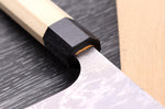 Couteau nakiri japonais artisanal Masakage Shimo 16,5cm Shirogami