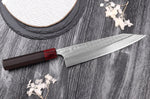 Couteau kiritsuke japonais artisanal Yoshimi Kato Minamo SG2 Tsuchime 21cm
