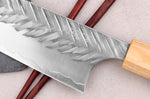 Couteau bunka 16,5cm japonais artisanal Yoshimi Kato SPG Strix V-Tsuchime