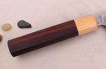 Couteau santoku 16,5cm japonais artisanal Yoshimi Kato SPG Strix V-Tsuchime