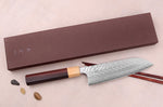 Couteau santoku 16,5cm japonais artisanal Yoshimi Kato SPG Strix V-Tsuchime