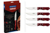 Coffret de 4 couteaux à steak Tramontina Jumbo coloris rouge