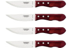 Coffret de 4 couteaux à steak Tramontina Jumbo coloris rouge