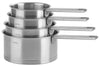 Set de 4 casseroles Cristel Strate Fixe en acier inox 18/10 - 14, 16, 18 et 20cm