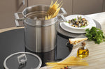 Set de 4 couvercles plats Cristel Strate Fixe 14 à 20cm en verre trempé avec bouton rabattable